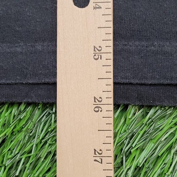 Vintage 90s Hockey Shirt M/L 20x25 Faded Black Hall-of-Fame - Picture 5 of 14